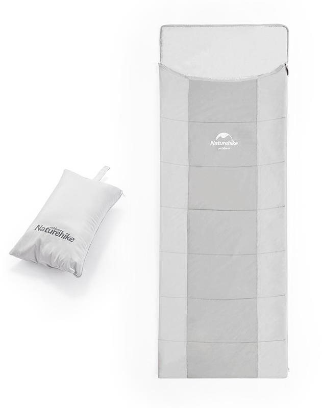 Naturehike, spací vak skladací, na vankúš, 820 g - sivý Spací vak