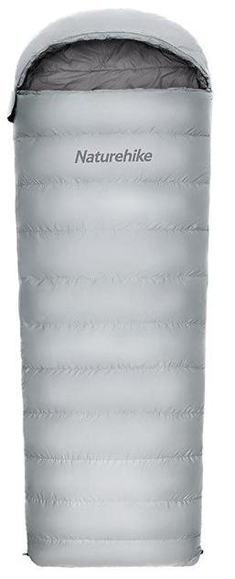 Naturehike kombinovaný páperový spací vak RM80 veľ. M 1350 g – sivý...