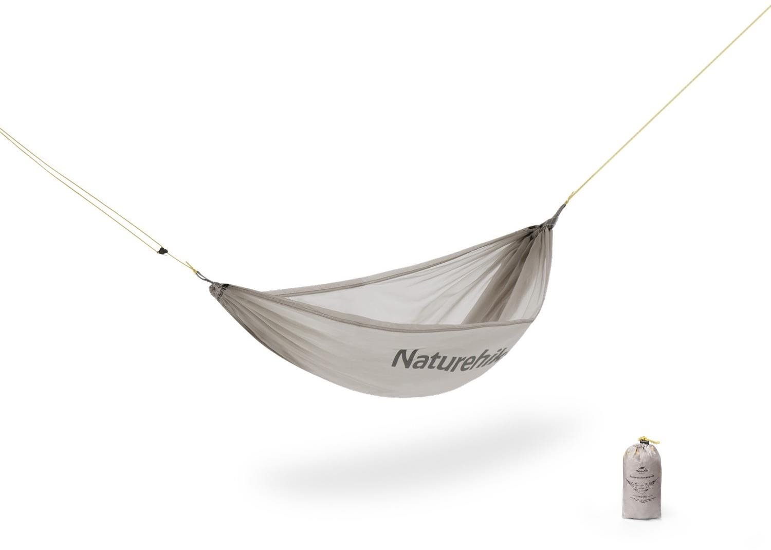 Naturehike MINI hamaka na vybavení 140g - šedá Hamaka