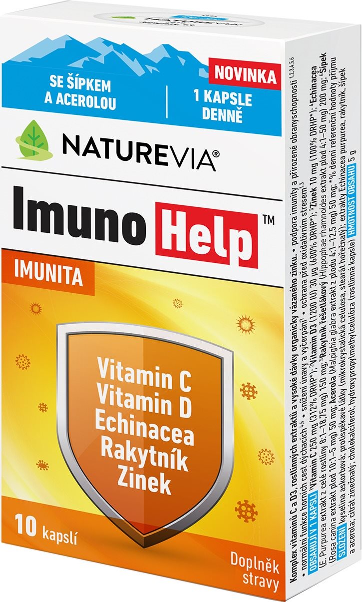 NatureVia ImunoHelp 10 kapslí Multivitamín