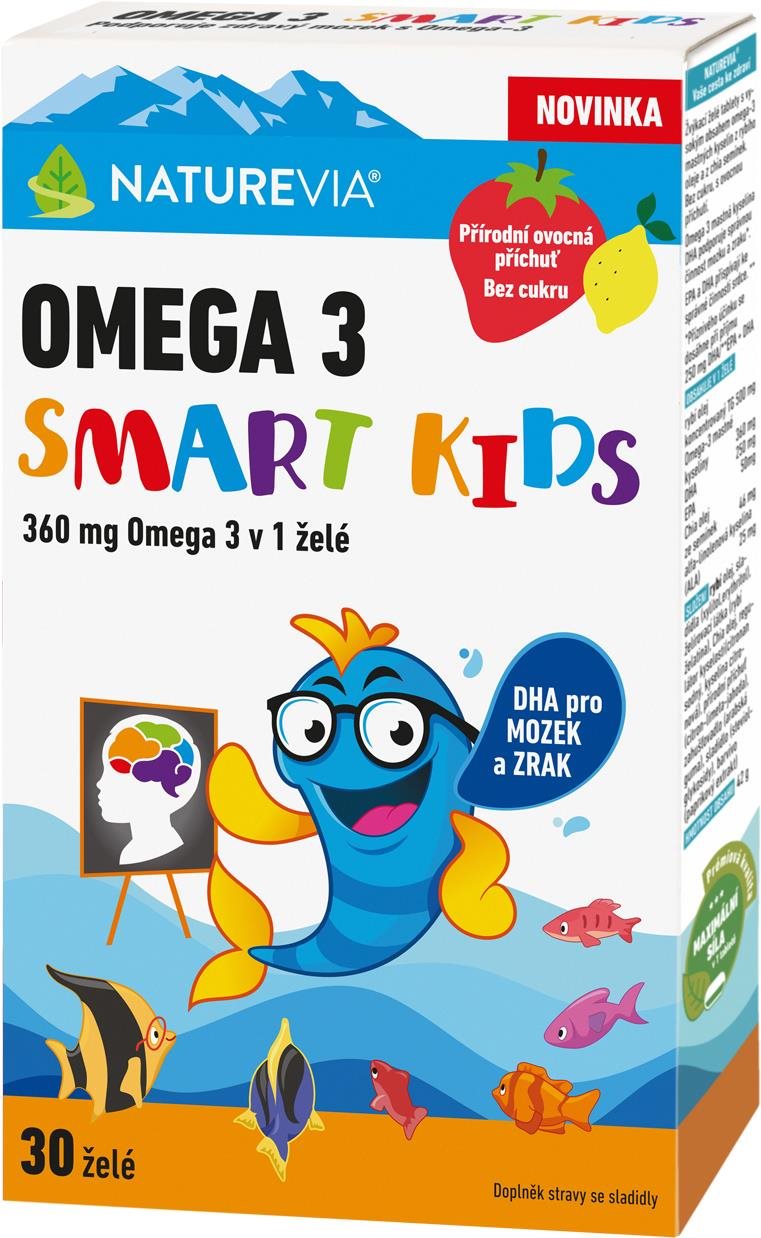 Naturevia Omega 3 Smart Kids 30 želé Omega 3