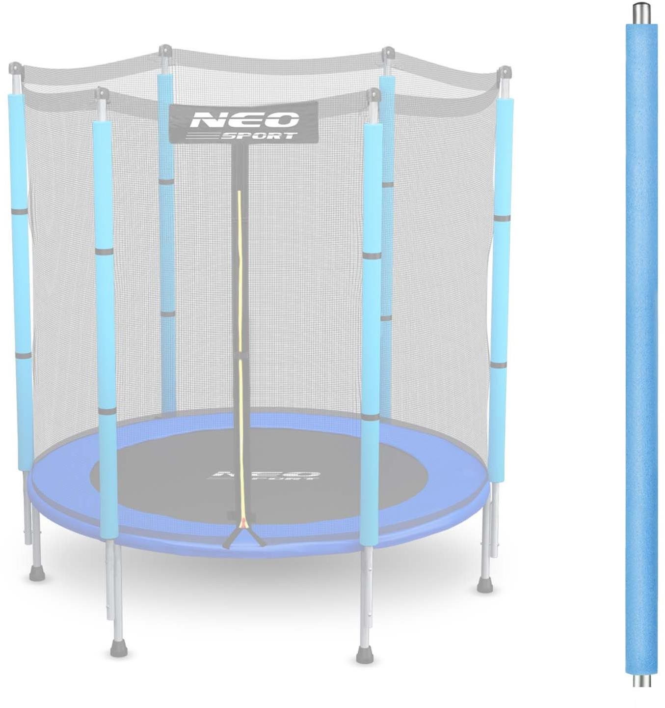 Neo-Sport Horný stĺpik trampolíny s vonkajšou sieťou 4,5 ft, modrý...