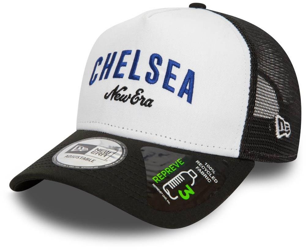 New Era Kšiltovka CHELSEA FC 9Forty Trucker Wordmark white Kšiltovka