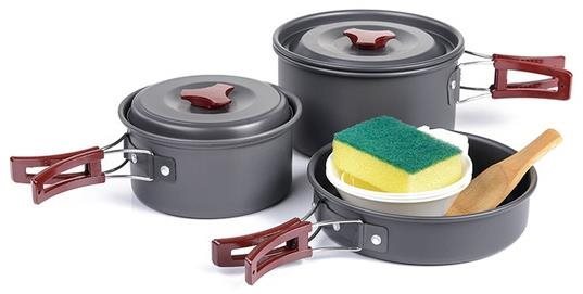 Naturehike súprava hliníkového riadu pre 2-3 osoby 680 g Kempingový...