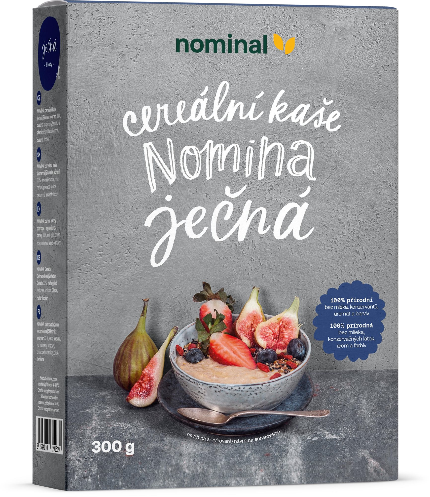 NOMINAL cereálna kaša Nomina jačmenná 300 g Kaša