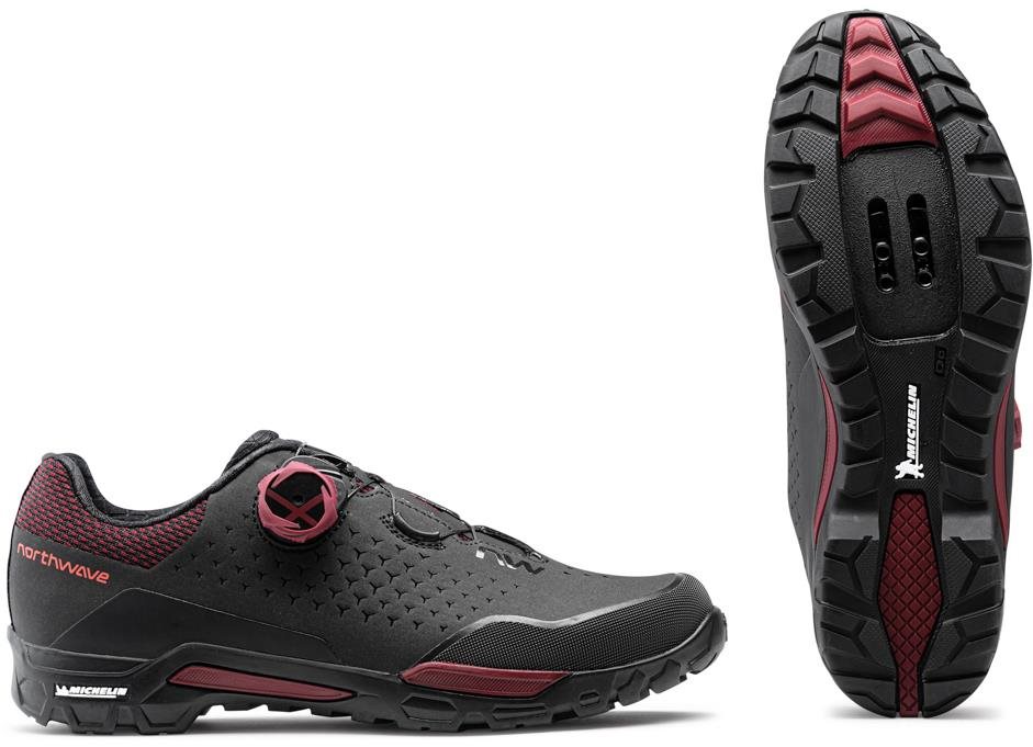 Northwave - X-Trail Plus Woman - 37, Black/Plum Kerékpáros cipő