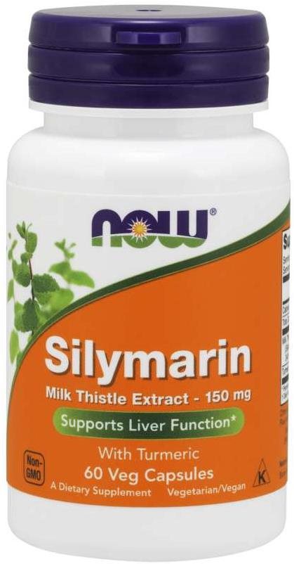 NOW Silymarin with Turmeric (extrakt z ostropestřce s kurkumou),...
