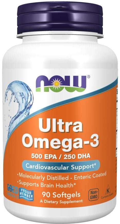 NOW Ultra omega-3, 250 DHA/500 EPA Omega 3