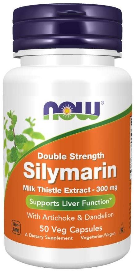NOW Double Strength Silymarin milk thistle extract, 300 mg, 50...