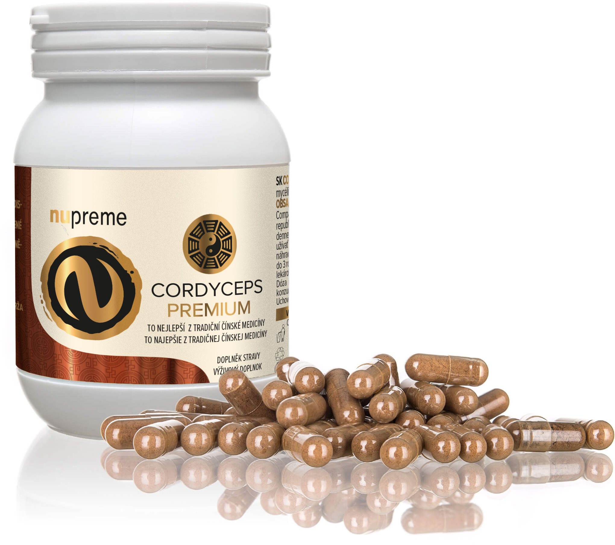 Nupreme Cordyceps extrakt 100 kapslí Cordyceps