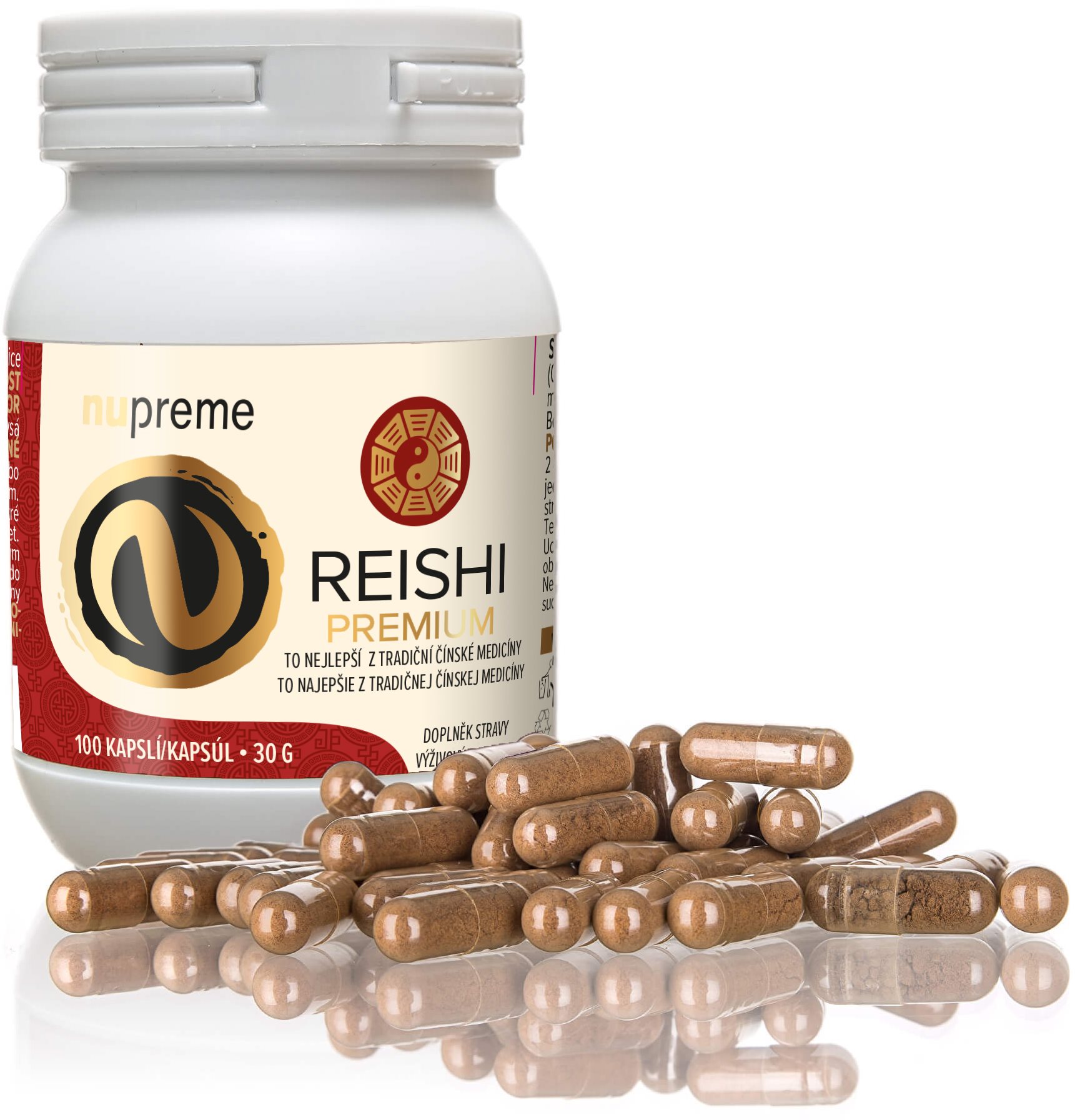 Nupreme Reishi extrakt 100 kaspúl Reishi