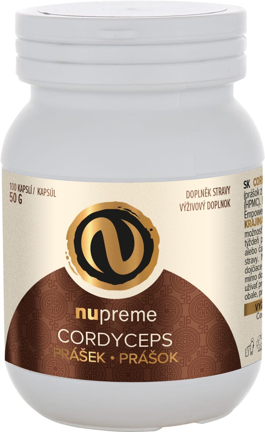 Nupreme Cordyceps Biomasa 100 kapslí  Cordyceps