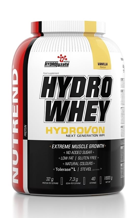 Nutrend Hydro Whey, 1600 g, vanília Protein