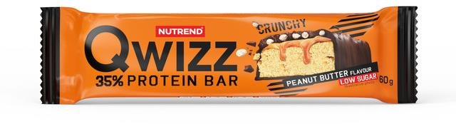 Nutrend QWIZZ Protein Bar 60 g, arašidové maslo Proteínová tyčinka