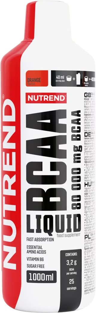 Nutrend BCAA Liquid, 1000 ml Aminokyseliny