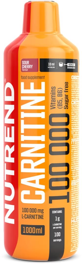 Nutrend Carnitine 100000, 1000 ml, višňa Spaľovač tukov