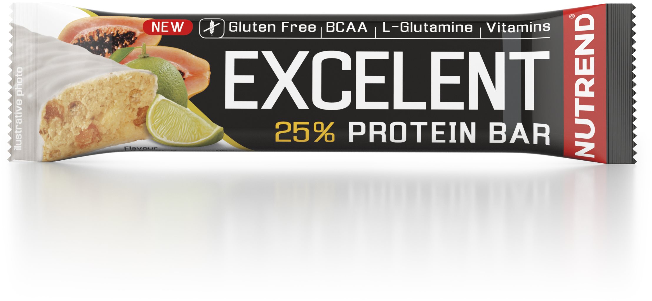 Nutrend EXCELENT protein bar, 85 g, limetka s papájou Proteínová...