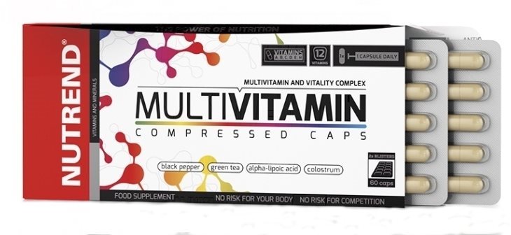 Nutrend Multivitamin Compressed Caps, 60 kapsúl Multivitamín