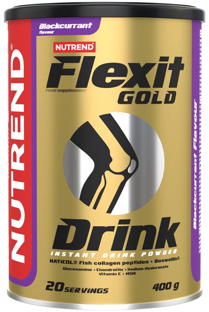 Nutrend Flexit Gold Drink, 400 g, čierna ríbezľa Kĺbová výživa
