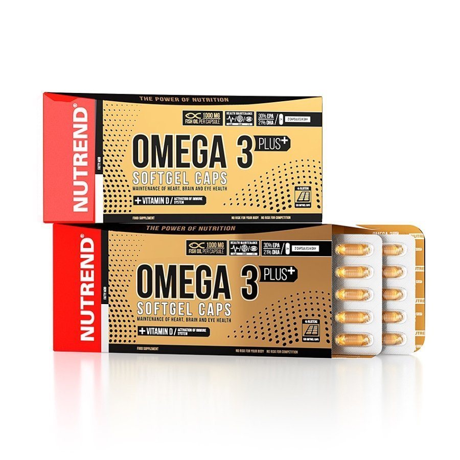 Nutrend Omega 3 Plus Softgel caps, 120 kapsúl Omega-3