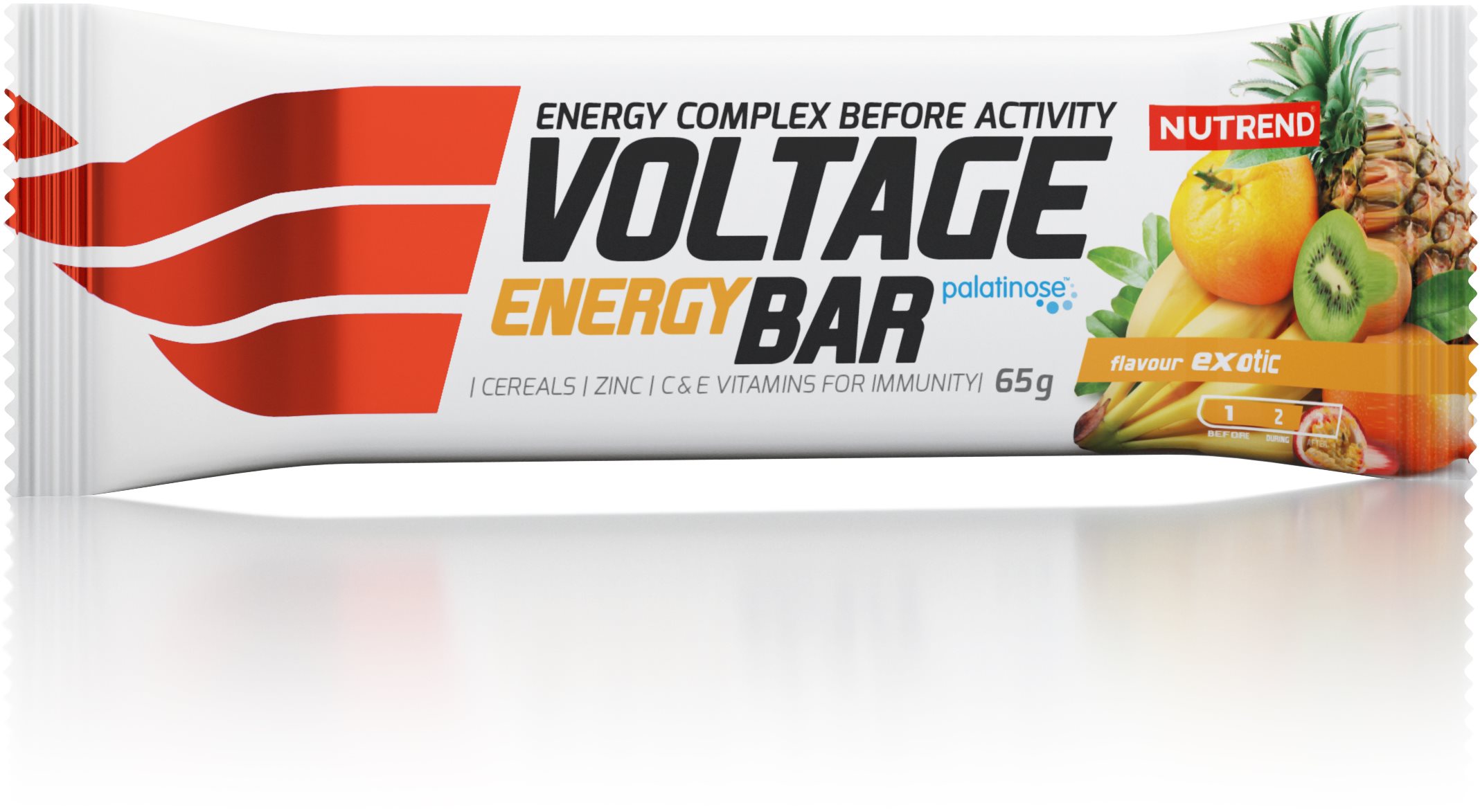 Nutrend Voltage Energy Cake, 65 g, exotic Energetická tyčinka