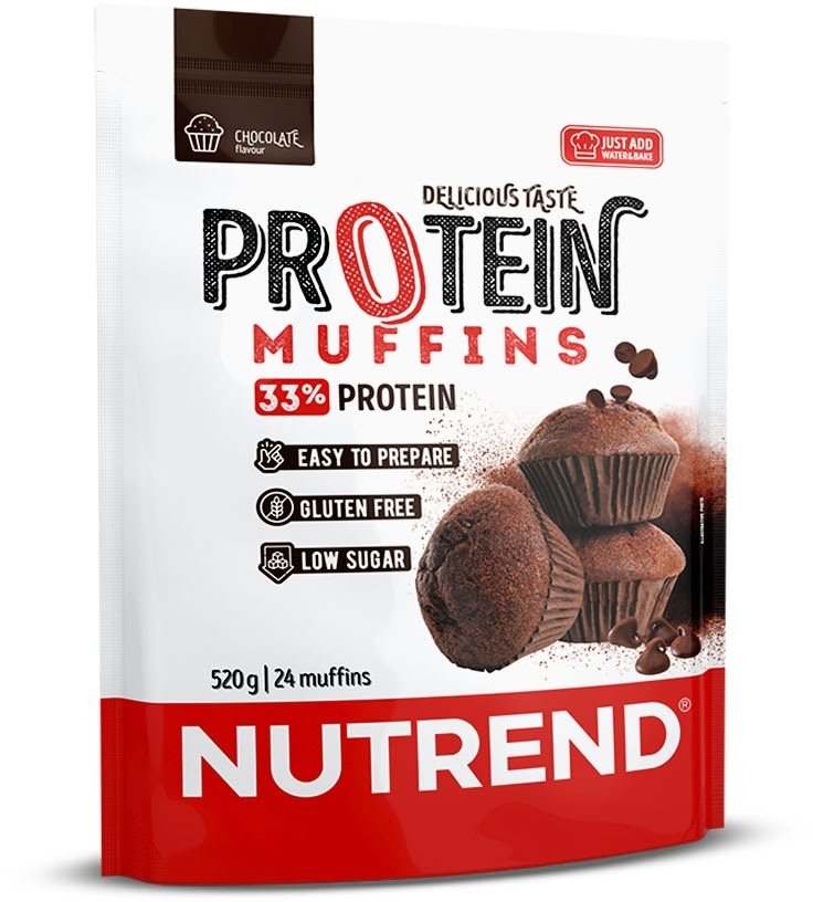 Nutrend Proteín Muffins 520 g Čokoláda Trvanlivé jedlo