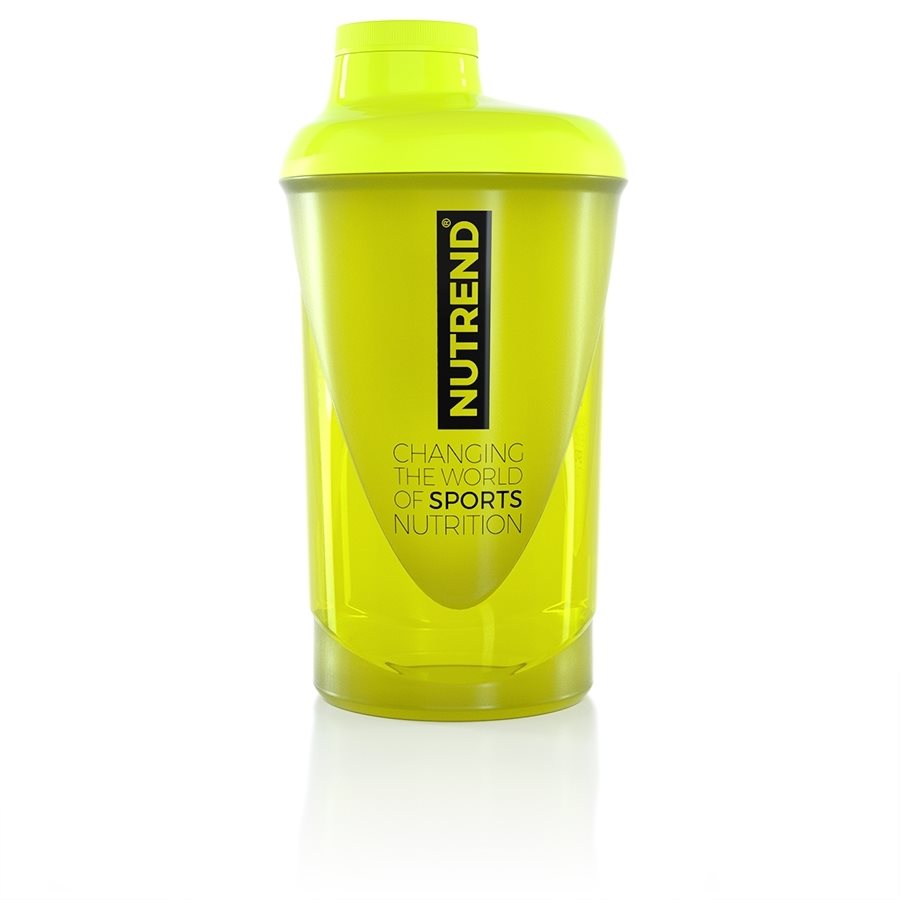Nutrend Shaker 2019, žltý 600 ml Shaker
