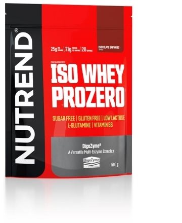 Nutrend ISO WHEY PROZERO, 500g, čokoládové brownies  Protein