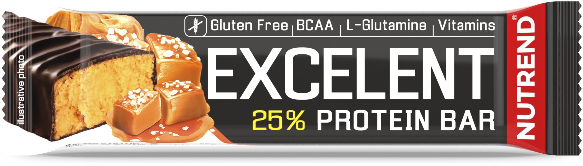 Nutrend EXCELENT protein bar, 85 g, slaný karamel Proteínová tyčinka