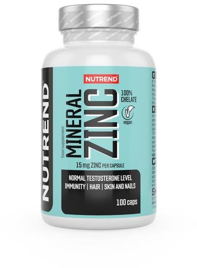 Nutrend Mineral Zinc 100 % chelate, 100 kapsúl Zinok