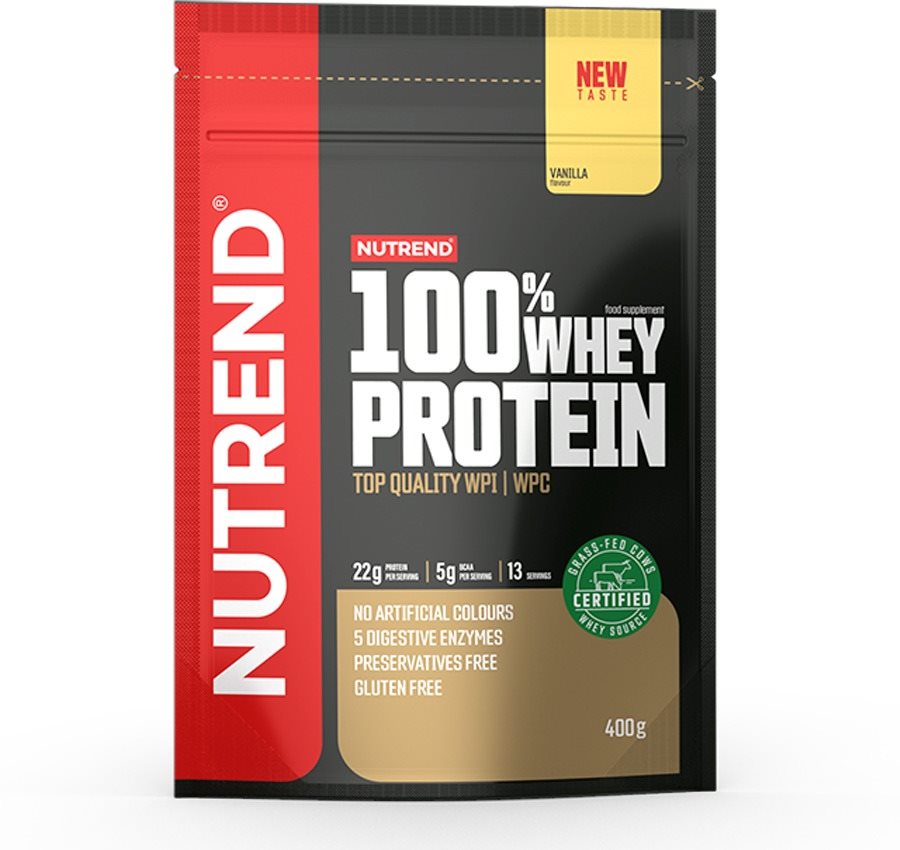 Nutrend 100% Whey Protein 400 g, vanilka Proteín