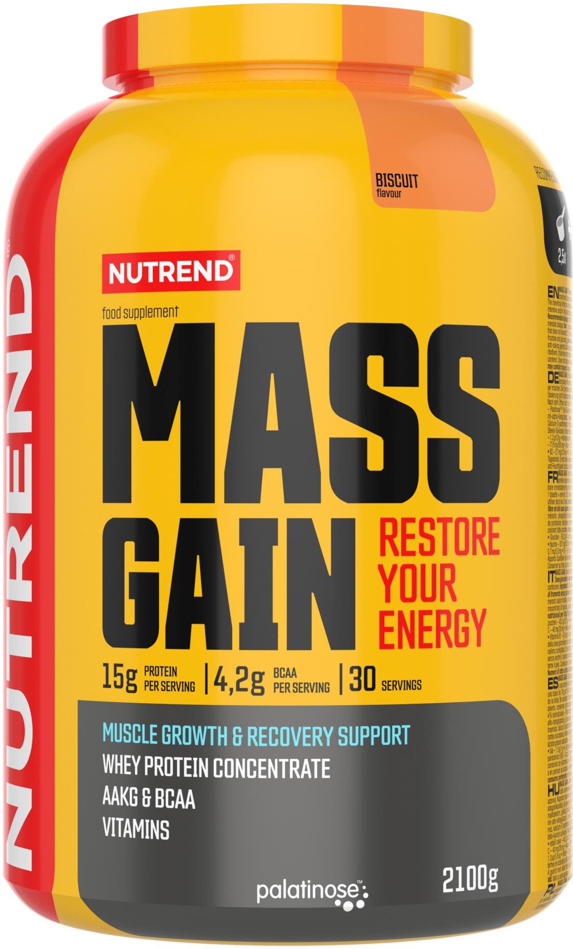 Nutrend Mass Gain 2 100 g, biscuit Gainer