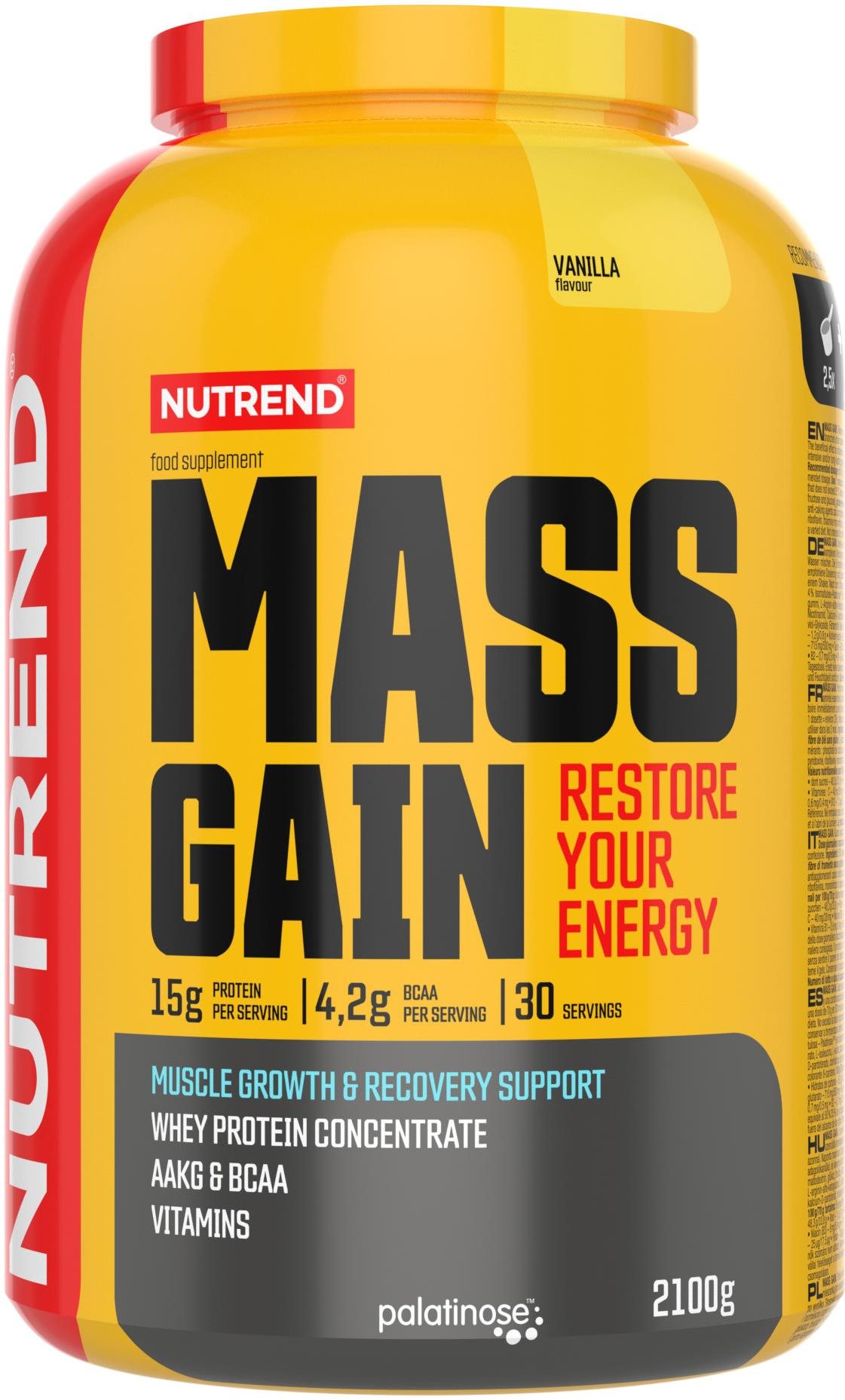 Nutrend Mass Gain 2 100 g, vanilka Gainer