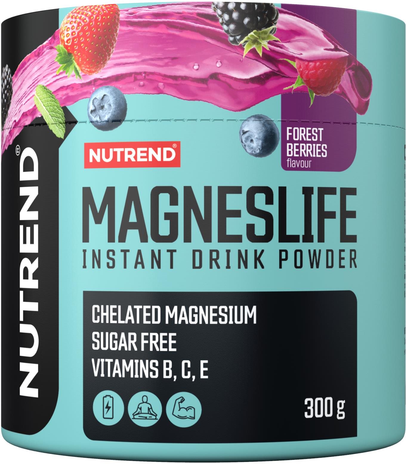 Nutrend Magneslife instant drink powder 300 g, lesné plody Športový...