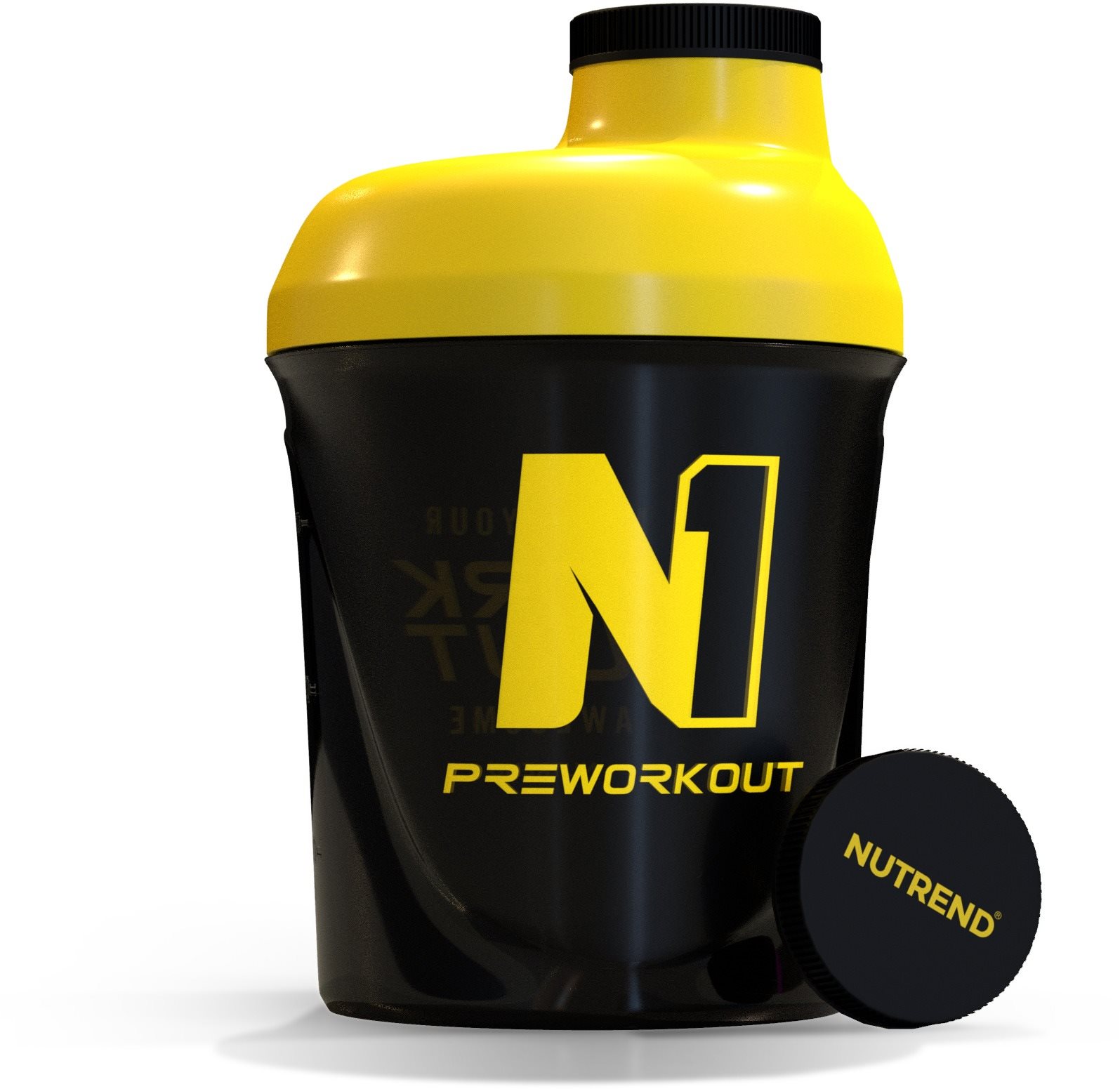 Nutrend shaker 300 ml, čierny N1 Shaker