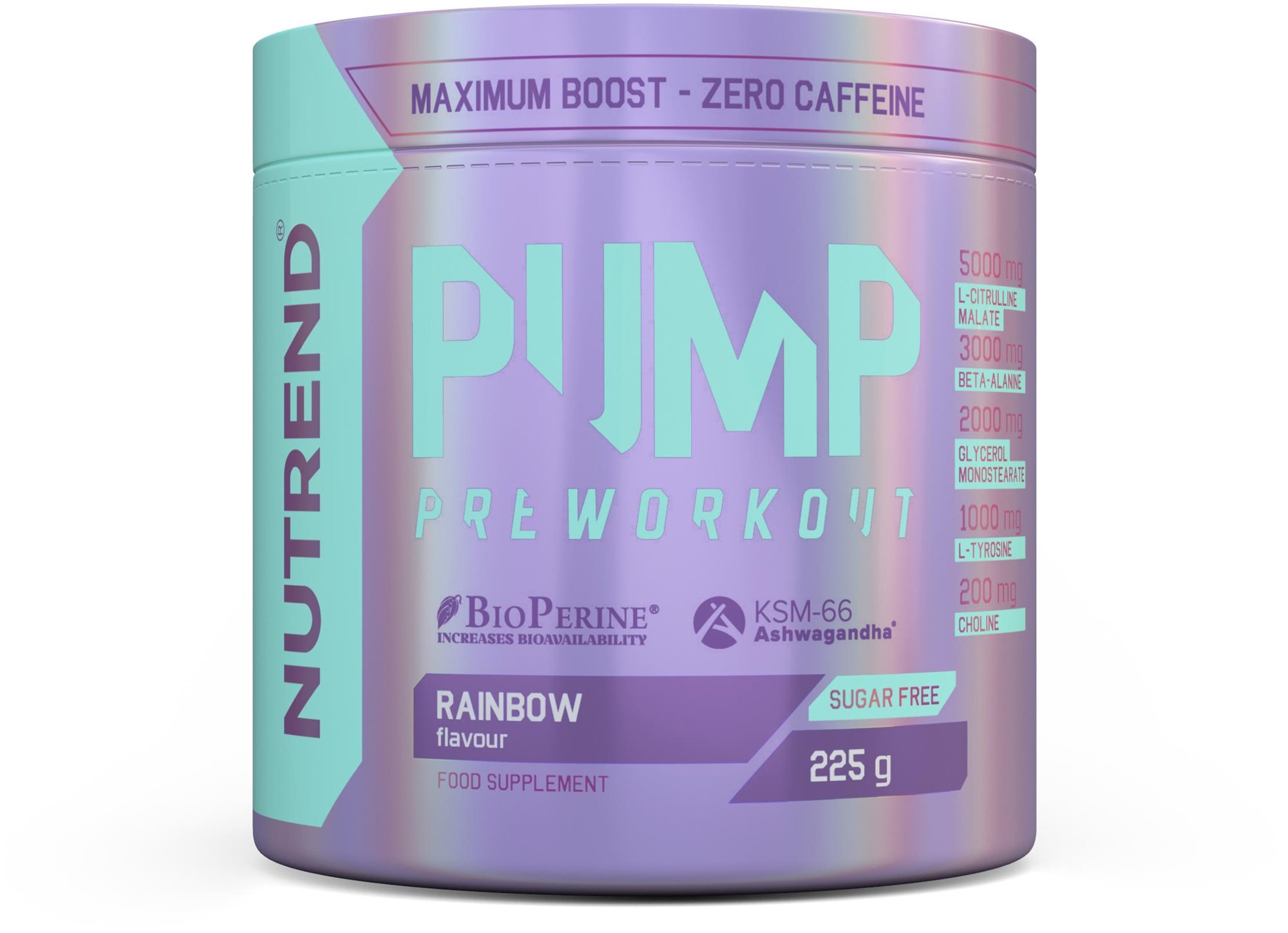 Nutrend PUMP 225 g, rainbow Anabolizér