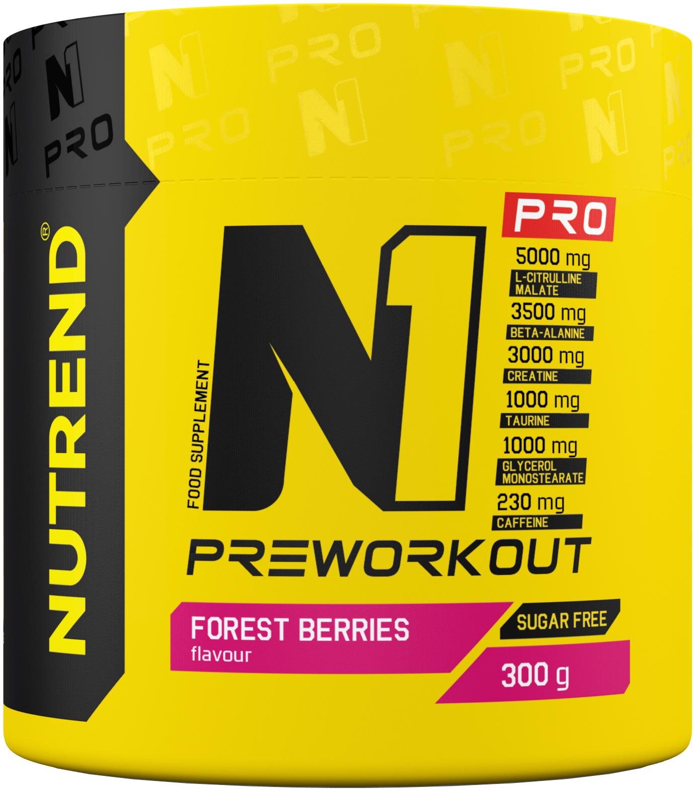 Nutrend N1 PRO, 300 g, forest berries Anabolizér