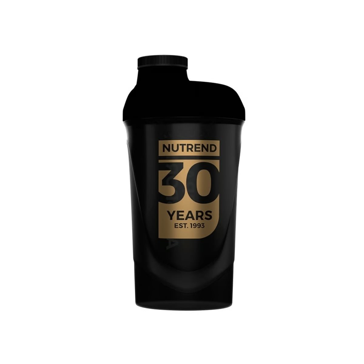 Nutrend Shaker 30 rokov čierny 600 ml Fľaša na vodu