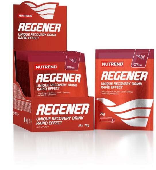 Nutrend Regener 10× 75 g, red fresh Športový nápoj