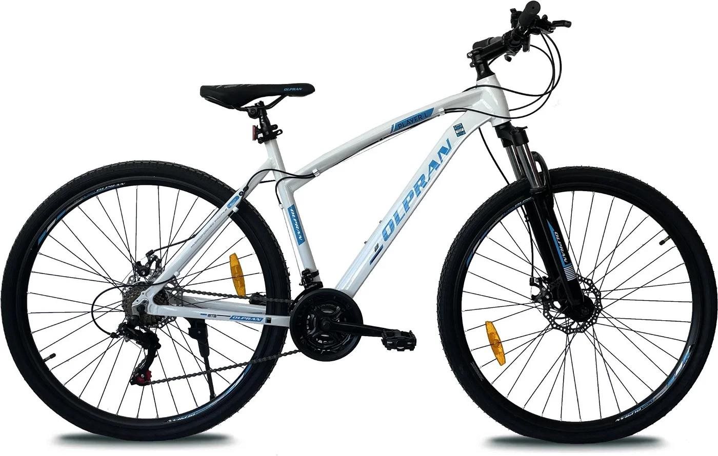 OLPRAN Player 28" ALU biela/modrá L Crossový bicykel