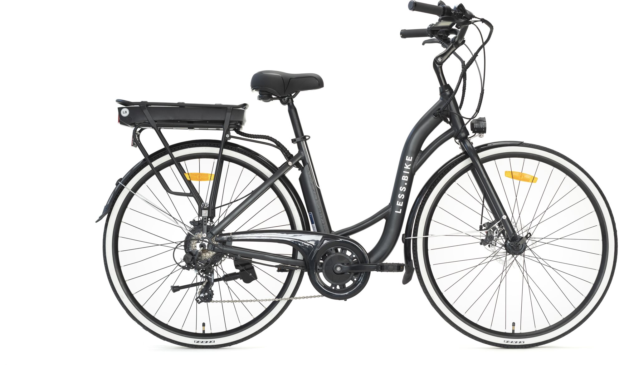 LESS.BIKE | Urban city LF 4.0 | 18'' | fekete Elektromos kerékpár