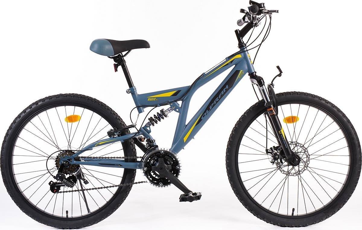 Olpran 24" Magic disc – tmavo modrý/žltý Detský bicykel