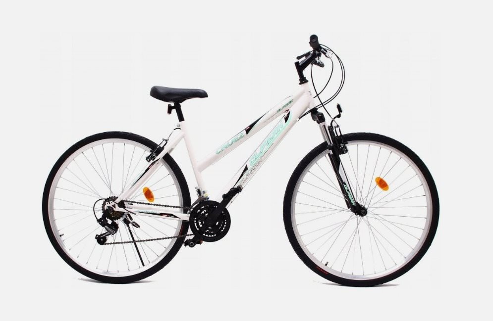 Olpran 28" Cruez Sus Lady Modrá/Zelená – Alu Horský bicykel