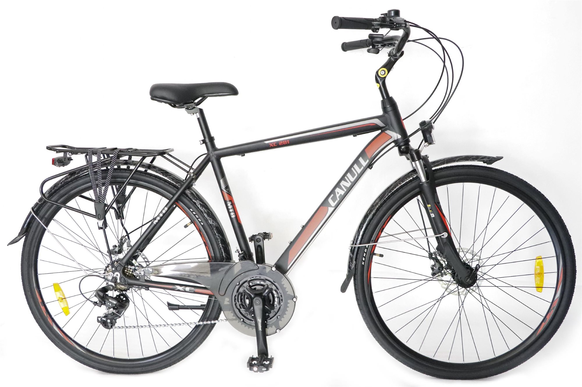 Canull XC 281 28", 19" fekete/piros Trekking kerékpár