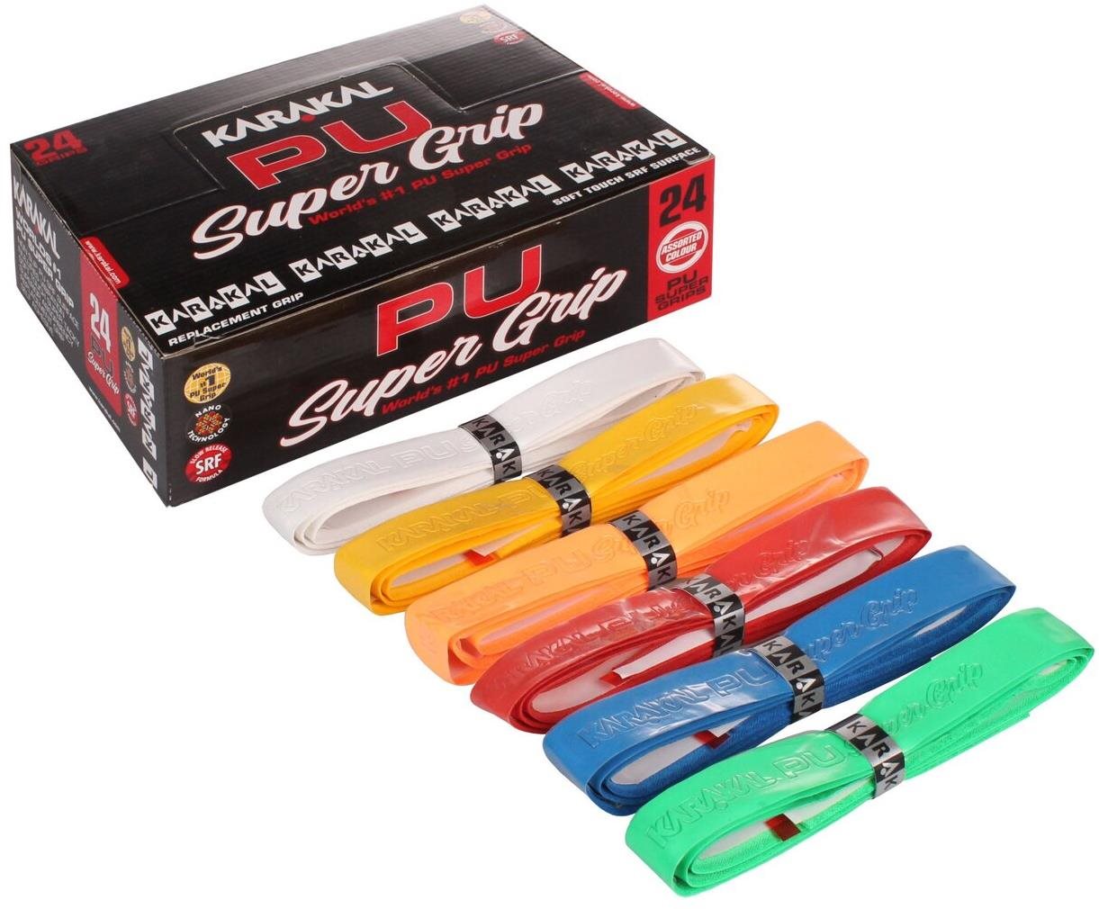 KARAKAL Multipack 6 ks PU Super grip Assorted základní omotávka mix...