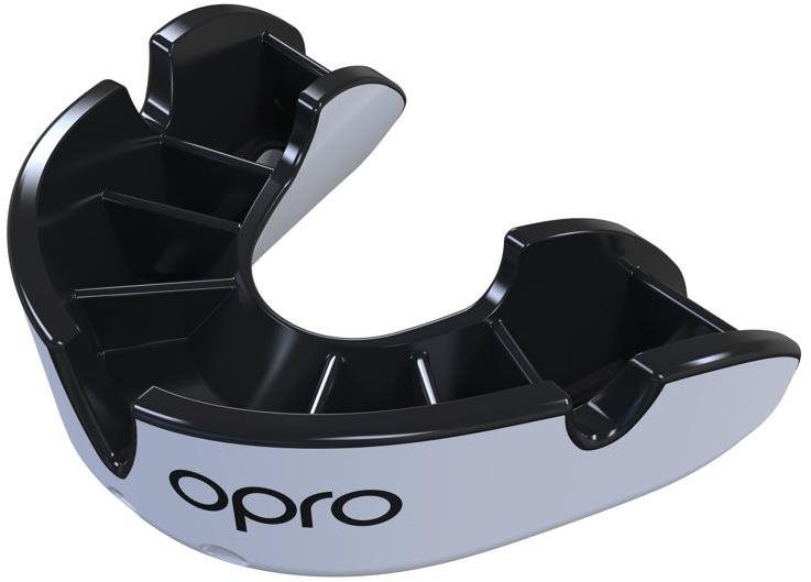 OPRO Silver Junior, fehér/fekete Fogvédő