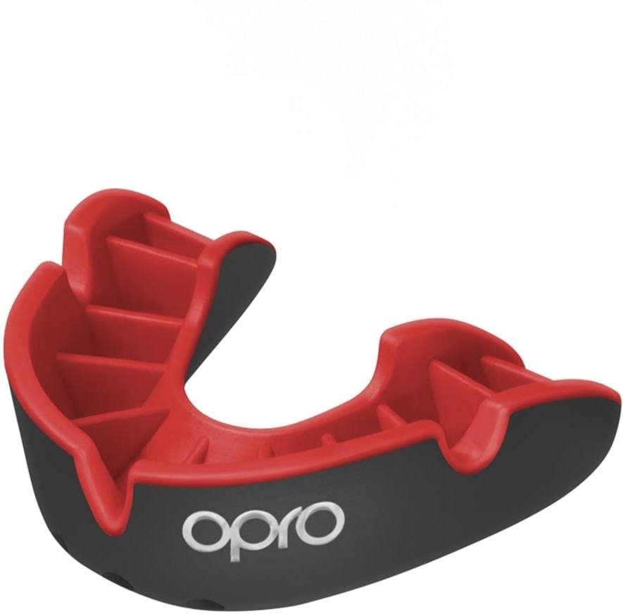 OPRO SILVER, fekete/piros Fogvédő
