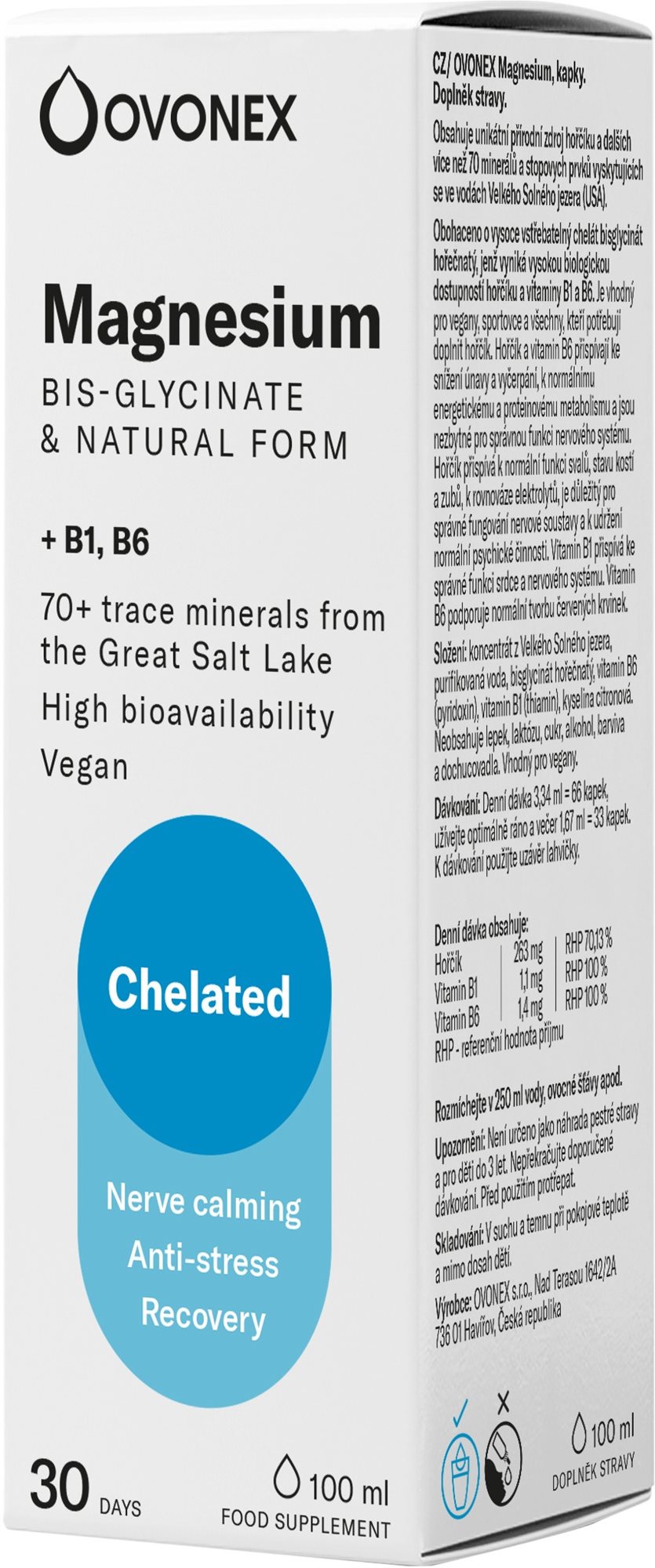 Minerals70 Liquid Magnesium, 100 ml Minerály