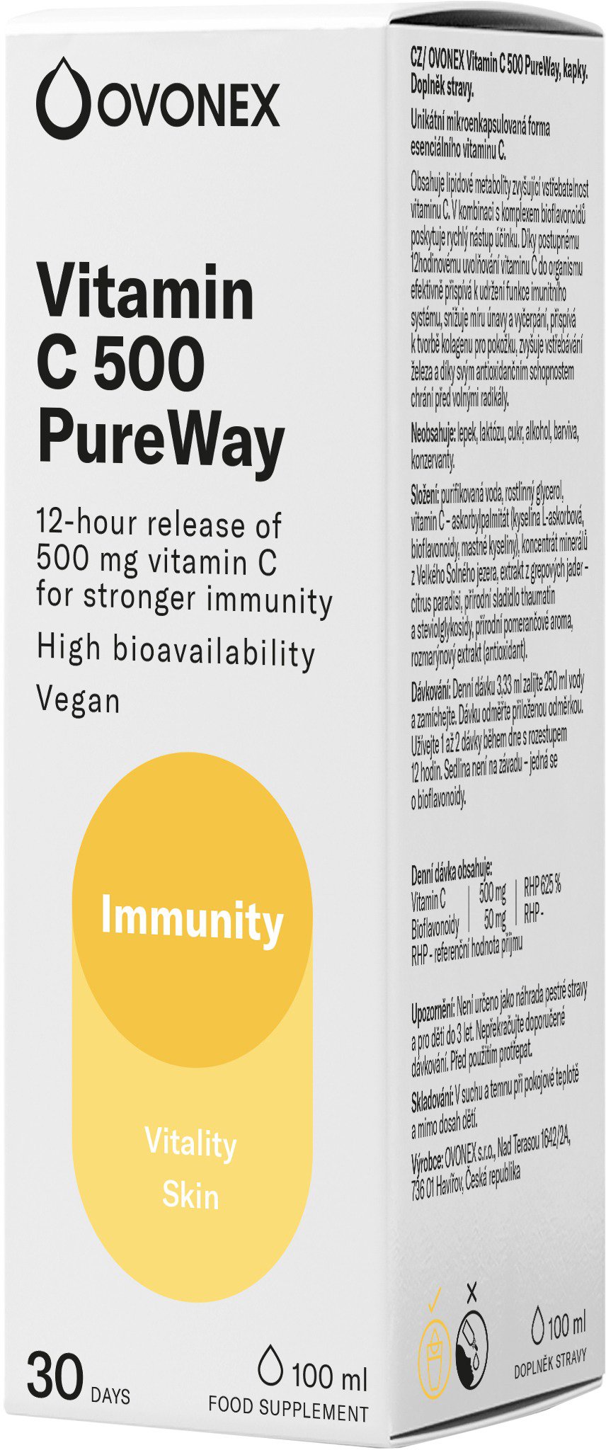 Ovonex vitamín C500 PureWay 100ml Vitamín C