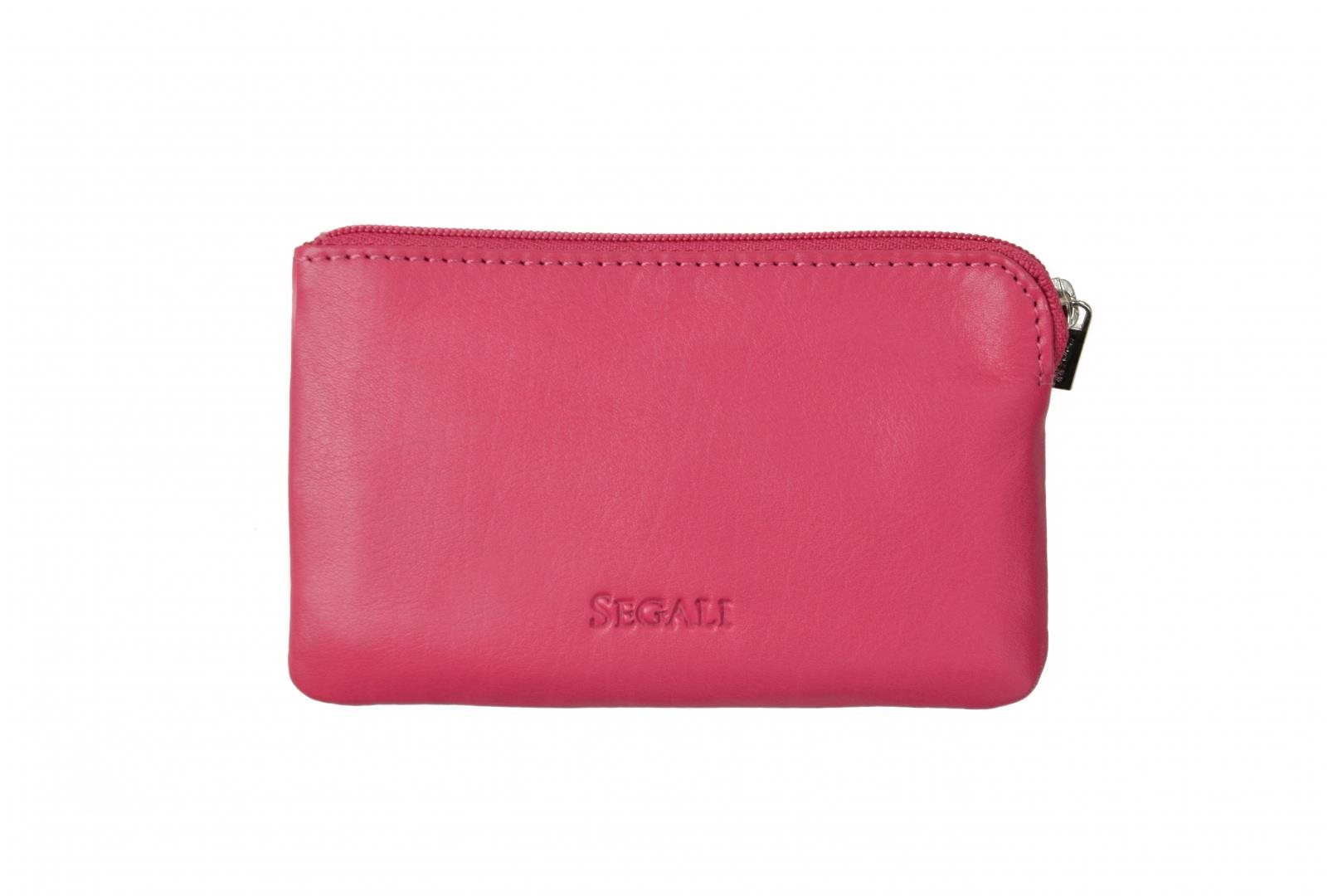 Klíčenka kožená SEGALI 7289 hot pink Pouzdro na osobní věci